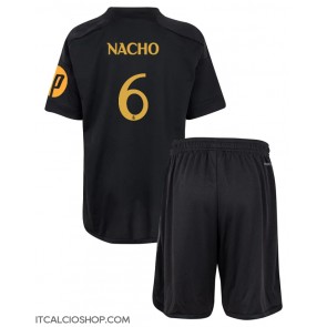 Real Madrid Nacho Fernandez #6 Terza Maglia Bambino 2023-24 Manica Corta (+ Pantaloni corti)